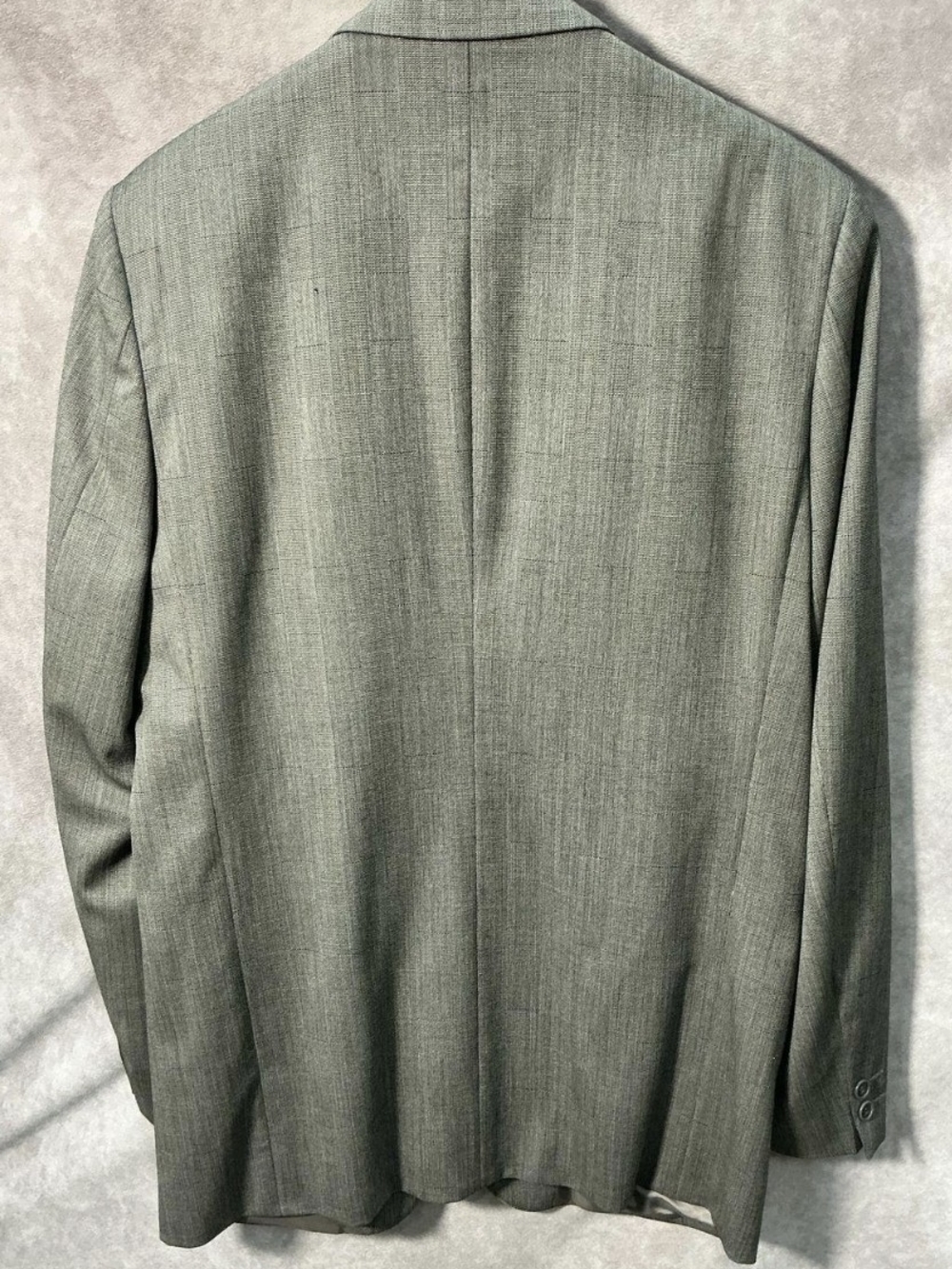 Vintage Yves Saint Laurent Men's Grey Wool Check Blazer. Bachrachs EUC FR 43 - Picture 2 of 6